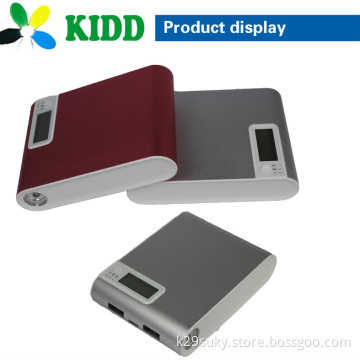 10400mah portable power bank with aluminum alloy shell dual USB output